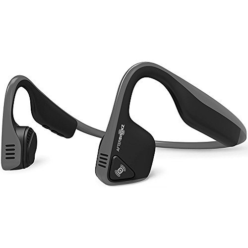 Cuffie a conduzione ossea: quali comprare 6 AfterShokz Trekz Titanium Bone Conduction Cuffie Audio Bluetooth a Conduzione Ossea per Attività Sportiva con Microfono, Grigio