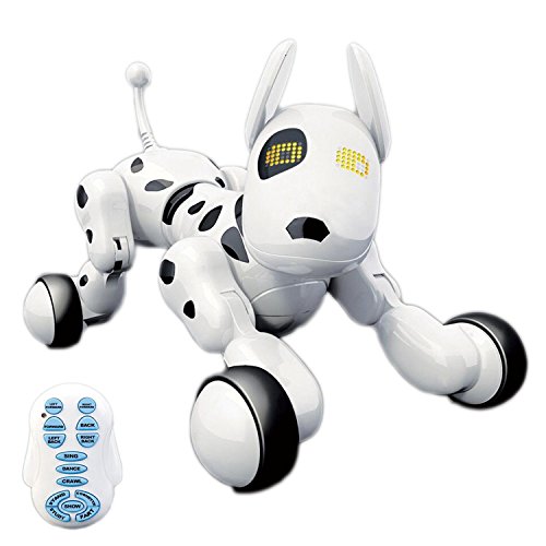 Preisvergleich Produktbild TOOGOO Drahtlose Fernbedienung Smart Roboter Hund Wang Xing Elektrische Hund fruehe Bildung Lernspielzeug Fuer Kinder (Weiss)