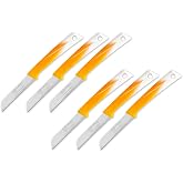 Pirge Pure Line Solingen Meyve Bı&ccedil;ağı Seti 6'lı Sarı, Tırtıklı Sebze Meyve Bı&ccedil;ak Seti