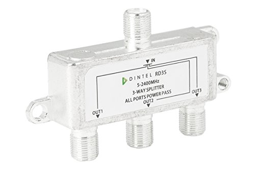 Dintel - Distribuidor 5-2400MHz F 3 Salidas satélite parabólico | Baja pérdida de inserción | Alto Aislamiento | Diseñado para SATV/CATV | Paso Actual 24V 0.8A (MAX)