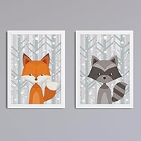 2er Set Waldtiere Bilder nach Wunsch - ohne Rahmen