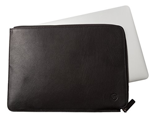 VON HEESEN Lederhülle Tasche Sleeve für das Apple MacBook Air / Pro Retina Display 13 Zoll l Handgemachte Premium echtleder Laptop-Hülle MADE IN ITALY - 3