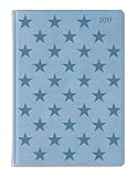 Ladytimer Grande Deluxe Sky 2019 - Taschenplaner / Taschenkalender A5 - Tucson Einband - Motivprägung Sterne - Weekly - 128 Seiten by 