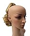 SWEET SHORT CURLY PONY TAIL HAIR EXTENSION, (CLAW GRIP) (15 Honey Blonde)