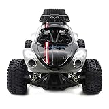 🔥 4WD RC Car: Das große drahtlose Fernsteuerungsauto nimmt 4WD unabhängige Suspendierungstechnologie an, die die Richtungen genau steuern kann und in irgendwelchen schmalen Wegen flexibler ist und bringt Ihnen und Ihren Kindern viel mehr Spaß. Die 2,4-GHz-Frequenz mit Anti-Jamming-Funktion ermöglicht das gleichzeitige Rennen in derselben Region.