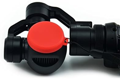 Penivo Silicone Lens Protective Cap Cover Case For DJI Inspire 1/Osmo Handheld Gimbal Camera Accessories (Red)