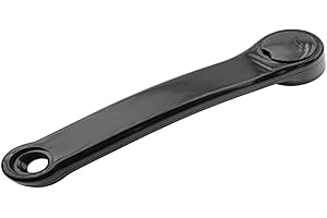 PROWHEEL Pedivella in acciaio laminato per lato sinistro, di colore nero, da 170 mm