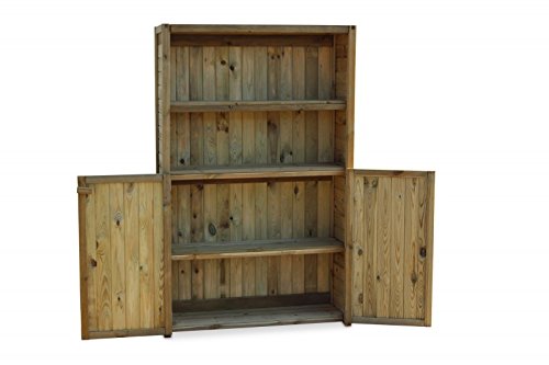 Geräteschrank Gartenschrank Heino, holz, B110 x T38 x H175 cm - 4