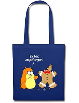 Hamster Versus Lebkuchenmann Weihnachten Humor Stoffbeutel von Spreadshirt®