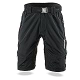 SILVINI - Pantaloni Rango da Mountain-Bike, da Uomo, Uomo, MTB Hose Rango, Nero/Rosso, M