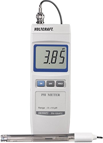 VOLTCRAFT PH-100 ATC Misuratore di pH digitale Da 0 a 14 pH Calibrato secondo Standard di fabbrica