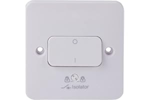 Schneider Electric Lisse White Moulded - Single Fan Isolator Switch, 3 Pole, 10AX, GGBL1013, White, Pack of 10