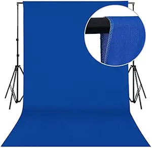 Boltove 6FTX9FT Navy Blue Backdrop Background Rod Pocket for Photography Backdrop,Background,Video Production, Home Decoration,Weddings, Newborns, Product Photography, Screen Video, Curtain