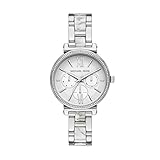 Michael Kors Damen Analog Quarz Uhr mit Edelstahl Armband MK4345