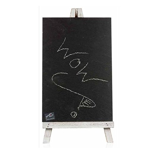 Memo Bord, Tafel SLATE SCHIEFER H. 29cm 20x39cm Sandra Rich