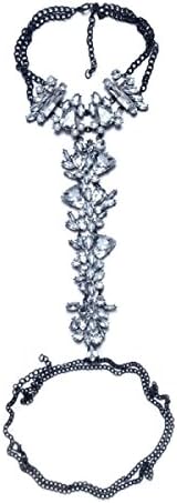 Exaggeration Gem Ocean Grace Waist Chain,BlackChain-OneSize