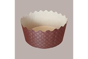 Lucgel Moule en forme de cuisson jetable pour Panettone Maxi 5 kg Dm330H170 mm – 2 pièces –