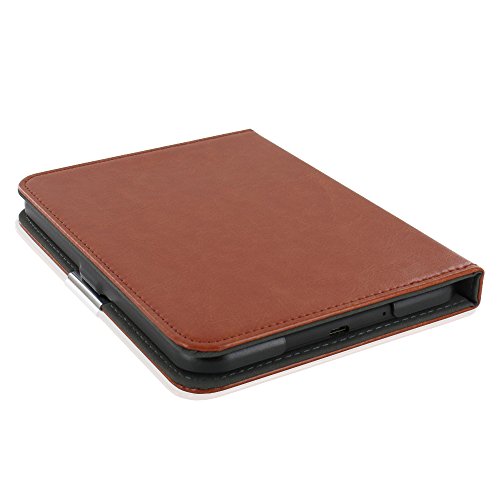 Hülle für Tolino Shine 2 HD ultradünne Tasche Case aufklappbare Schutzhülle mit Ruhemodus und Magnetverschluss Kunstleder Flip Etui Cover braun - 8