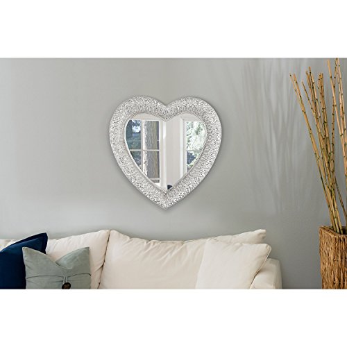 Innova Editions Marrakesch Herz – Silber (54 x 55 cm), weiß - 3