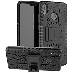XINYUNEW Funda Huawei Honor 8X, 360 Grados Protective+Pantalla de Vidrio Templado Caso Carcasa Case Cover Skin móviles telefonía Carcasas Fundas para Huawei Honor 8X-Negro