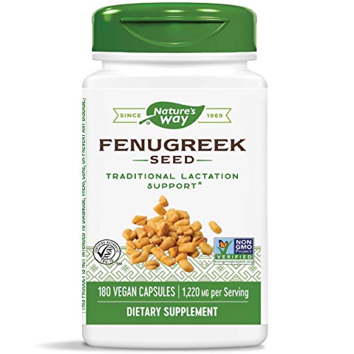 Natures way, Fenugreek, Seed, 610 MG, 180 capsule