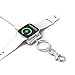 Produktbild chlliacrow iWatch1 / 2/3/4 Generation Neues Apple Watch Wireless-Ladegerät Ringschnalle Tragbar Ladegerät aus Metall, Tragbare Uhr Wireless Charger Ladestation Schlüsselbund Schwarz