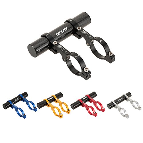 Lixada GUB 31,8 MM doppelte Lenker Erweiterung Mount Carbon Fiber Extender Halter für Fahrrad Licht Fahrrad Tacho - 8