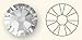 Produktbild SS16 Strasssteine, flache Rückseite, klar, No Hotfix Strassstein, flache Rückseite, SWAROVSKI-Kristalle 3.80-, 4 mm kristall, 50 Stück - 001F 2058 Zilion Rose aufgeführten anderen Größen/Farben erhältlich