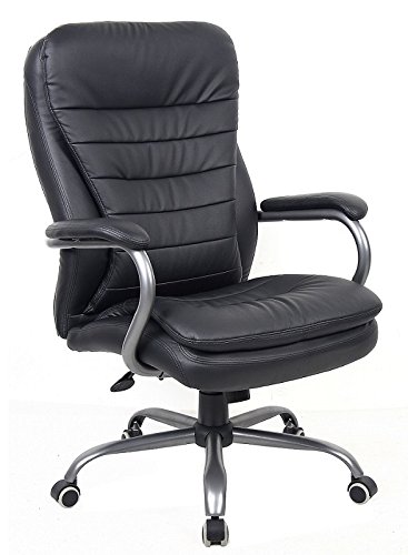 Tito Chefsessel Lederlook schwarz, B/H/T: 66/111-119/66 cm Tito Chefsessel Lederlook schwarz, B/H/T: 66/111-119/66 cm