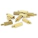 Produktbild TOOGOO(R) 10x M2 Stecker auf M2 Buchse Gewinde Messing Pfeiler Standoff Abstandshalter