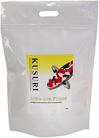 Kusuri Koi Food Silkworm Pupae Refill Pouch, 5 kg