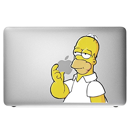 Incutex MacBook 13" 15" Air - Pro - Retina, Aufkleber "Simpson", Sticker, Cover, selbstklebendes Vinyl Material farbig Farbe, Abziehbild, Skin, MacBook Decal