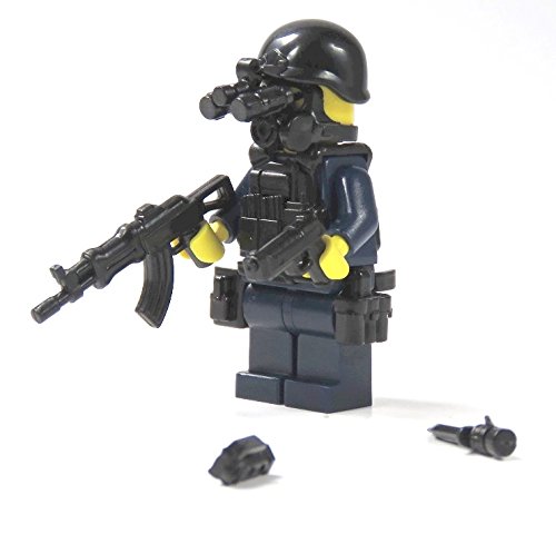 Polizei Figur SWAT Spezialeinheit aus LEGO® Teilen mit Custom Zubehör Polizist - 2