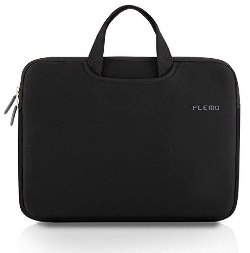 Plemo Laptophülle Nylon Lykra Gewebe Sleeve für 33-33,8 cm (13-13,3 Zoll) Laptop / Notebook Computer / MacBook / MacBook Pro / MacBook Air, Schwarz - 2