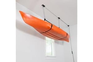 Teal Triangle Elite Kayak Pulley System, 150 lbs Ceiling Hoist, Kayaks, Canoes, and Paddleboards