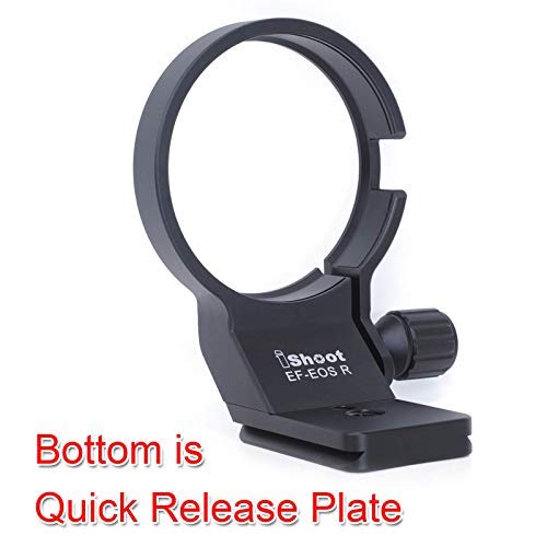 Anillo de Montaje de trípode de Metal mecanizado CNC para Canon EF-EOS R 2971C002, Placa de liberación rápida integrada Arca-Swiss para trípode de Cabeza de Bola de Arca-Swiss PMG Fit