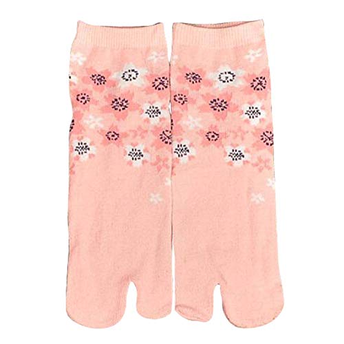 Black Temptation Lot de 2 Chaussettes Style Japonais à Deux Orteils Kimono Style Toe Socks, 01