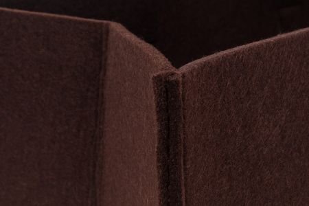 Filztasche braun Kaminholztasche Einkaufstasche Filz Shopper Zeitungstasche Dekoration Bastelkorb - 2