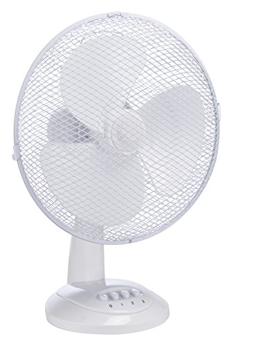 Tischventilator Ø 30cm 3-Stufen Ventilator weiß 40W