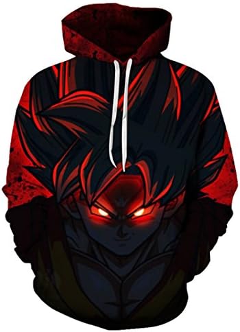Hoodissx Wolf Print Hoodie Men's 3D Sweatshirt Pullover Novelty Street Men's Hooded Jacket 011 XXXL