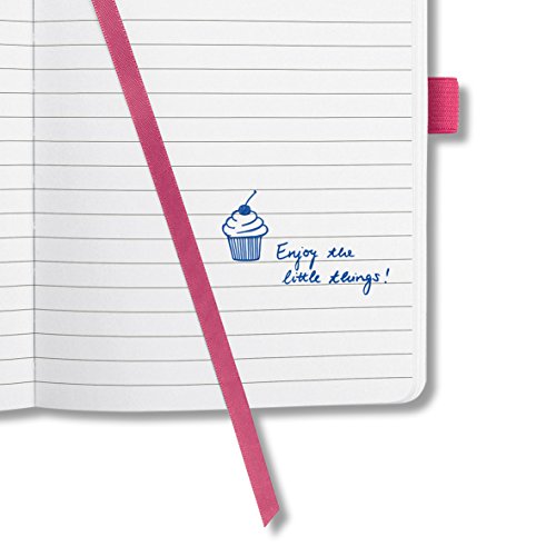 Sigel JN105 Notizbuch Jolie, ca. A5, liniert, Fuchsia Pink – viele Modelle - 6
