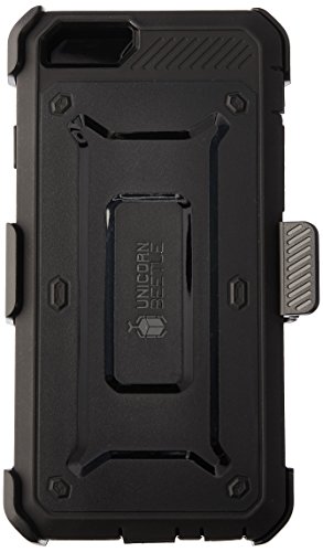 iPhone 6S Case, SUPCASE Apple IPhone 6 Case / 6S 4.7 Inch display [Unicorn Beetle Pro] Rugged Holster Cover with Builtin Screen Protector (Black/Black)