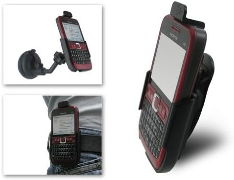 Bluetrade Case with Attachment Belt Clip and In-Car Holder for Nokia E63