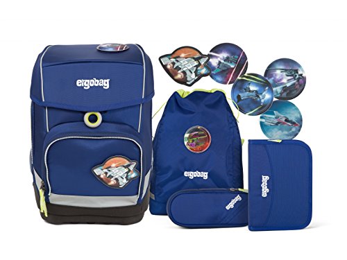 Preisvergleich Produktbild Ergobag Cubo Schulranzen-Set 5-tlg SchlauBär 301 blau