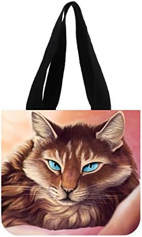 Blue Eye Cat Customized Tote Bag For School Home