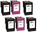 Produktbild Printing Pleasure 6 XL Druckerpatronen für HP Officejet 3830, 3831, 3832, 3833, 3834, 3835, 4650, 4651, 4652, 4654, 4655, 4656, 4658, 5230, Deskjet 1110, 2130, 2132, 2134, 3630, 3632, 3633, 3634, 3636, 3637, 3638, 3639, Envy 4511, 4512, 4516, 4520, 4522, 4523, 4524, 4525, 4526, 4527, 4528 All-In-One | kompatibel zu HP 302XL (F6U68AE & F6U67AE)