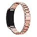 Produktbild kashyk Ersatz Armband kompatibel mit Samsung Gear Fit 2 Uhrenarmband, Vintage-Stil with Quick Release Ersatz Uhren Zubehör Solid Edelstahl Wristband Armbänder fur Herren und Damen Wrist Strap