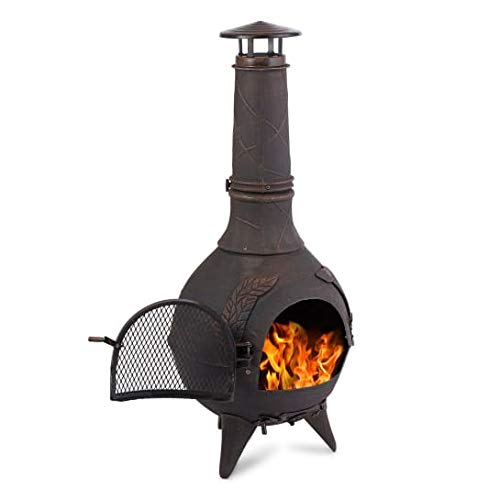 blumfeldt Augustus Heat Line - Poêle de Jardin décoratif pour Chauffage extérieur, 120 cm, Style Antique, Grille à Charbon de Bois et tisonnier Inclus, Utilisation comme Grill Possible, Bronze blumfeldt Augustus Heat Line - Poêle de Jardin décoratif pour Chauffage extérieur, 120 cm, Style Antique, Grille à Charbon de Bois et tisonnier Inclus, Utilisation comme Grill Possible, Bronze