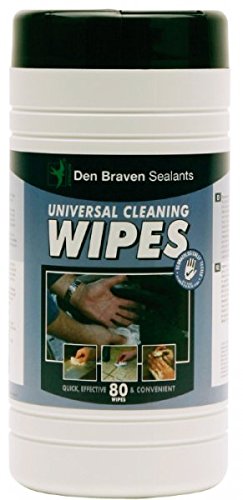 Den Braven 202463 – Pack von 80 Reinigungstücher-Box, weiß