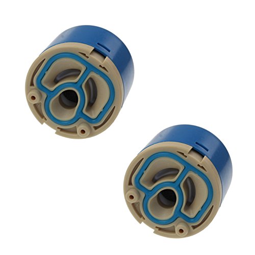 2er-Set Keramik-Kartusche 40 mm Ersatzkartusche Ersatzpatrone Ersatz Kartusche für Armaturen Einhebelmischer Wasserhahn. Ersatz-Kartuschen im Sparset